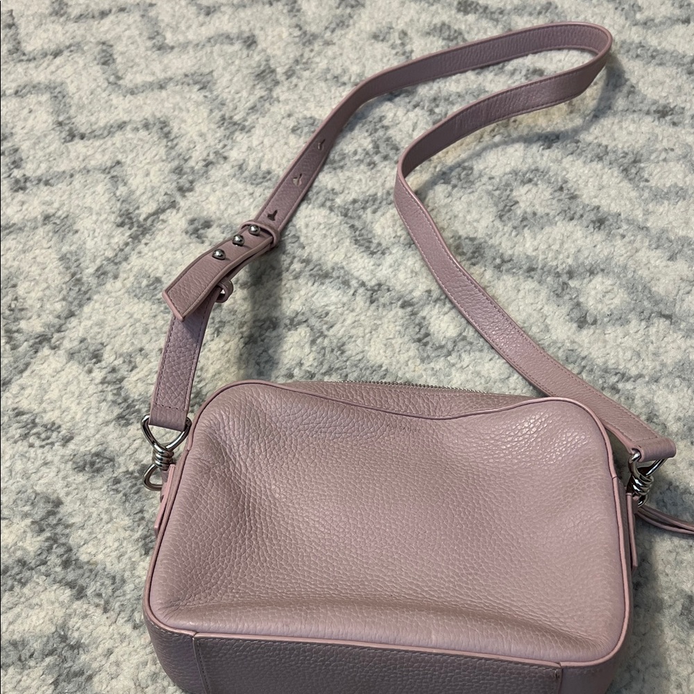 All Saints Blush Leather Crossbody Bag